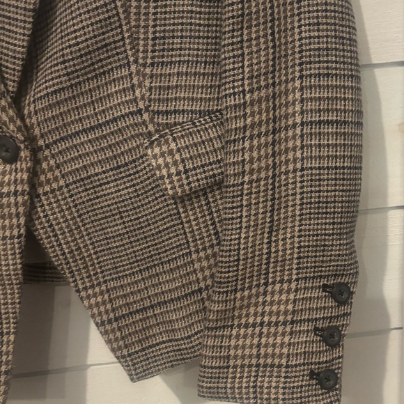 Free People Brown and Black Blazer Classic Tailored Blazer ins size XS - Picture 3 of 12